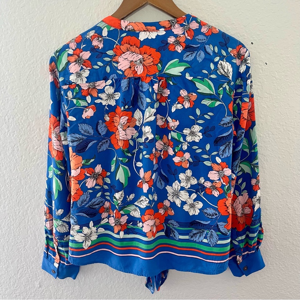 Anthropologie Maeve Elan Scarf Printed Blouse Size 6 - Picture 12 of 16